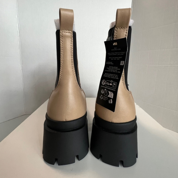 NIB - Only, Women's Doja Chunky Chelsea Boots - Beige. Size: 36 (EU) - Picture 5 of 16
